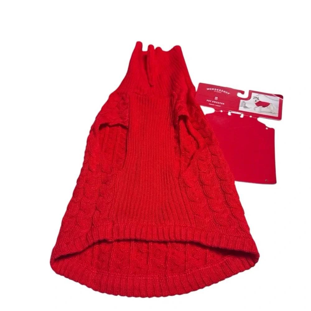Pet sweater medium up to 40 pounds Red Cowl Neck‎ from Target Wondershop